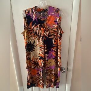 Iman Tropical Sleeveless Top and Capri Set